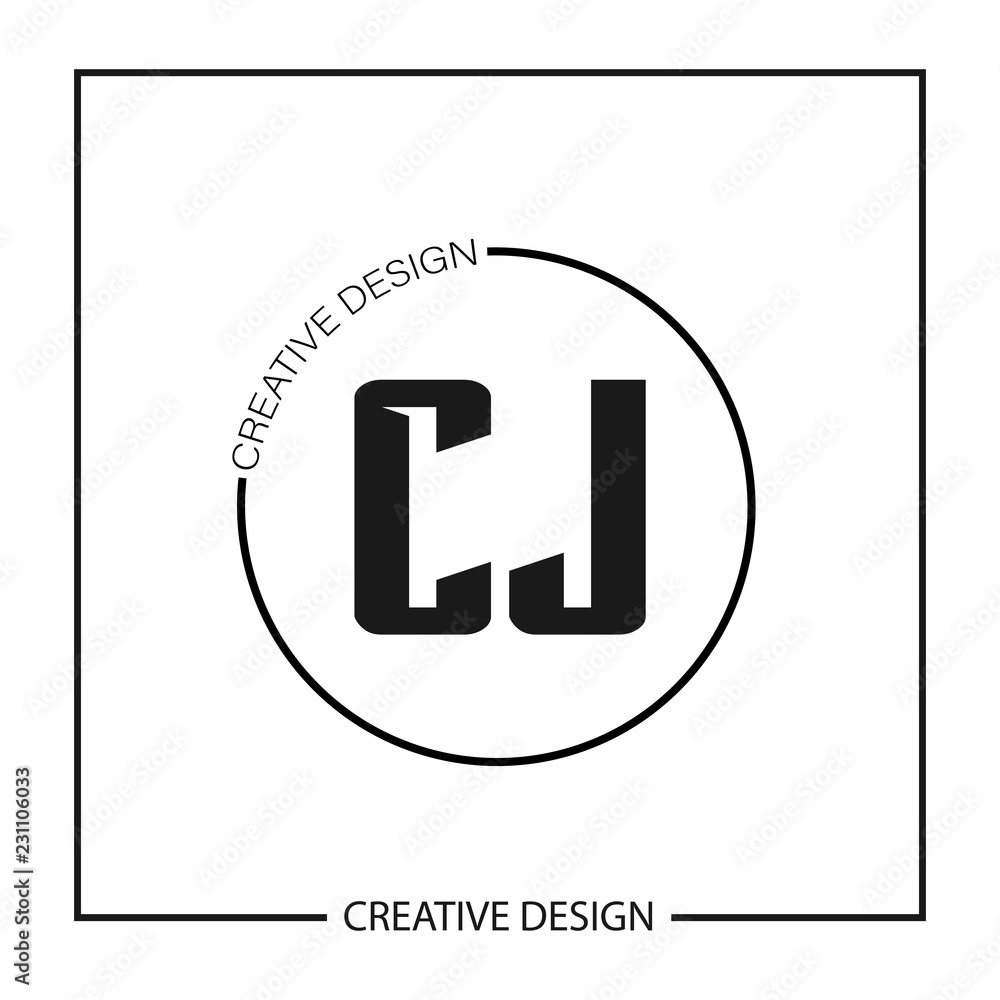 Initial Letter CJ Logo Template Design Vector Illustration