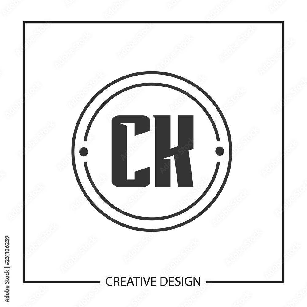 Initial Letter CK Logo Template Design Vector Illustration Initial Letter CK Logo Template Design Vector Illustration