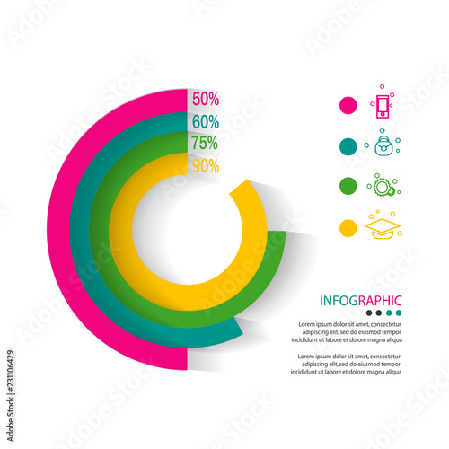 pie chart data infographic