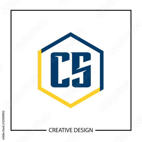 Initial Letter CS Logo Template Design Vector Illustration