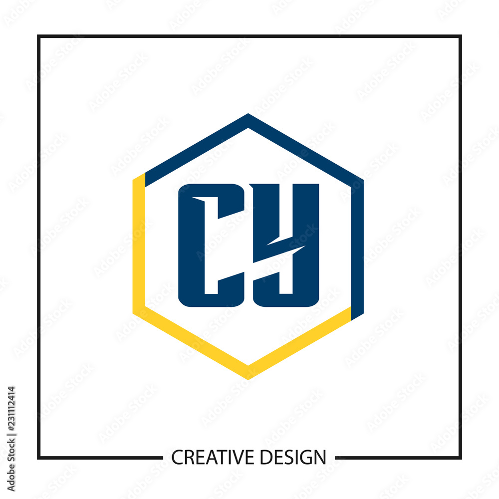 Initial Letter CY Logo Template Design Vector Illustration