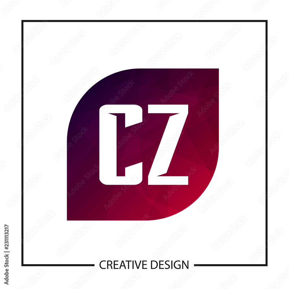 Initial Letter CZ Logo Template Design Vector Illustration Initial Letter CZ Logo Template Design Vector Illustration
