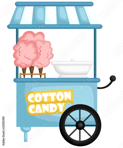 a cotton candy machine ready to server cotton candy
