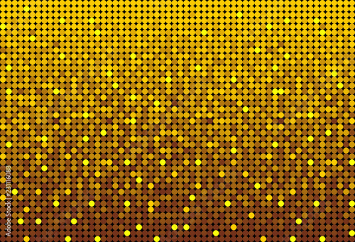 The Banner Gold Sequins, Glitter, Sparkle, Back.