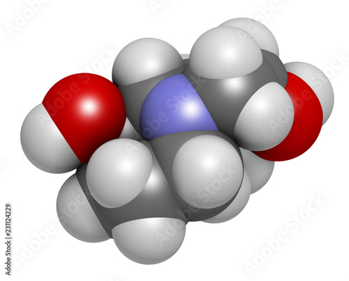 Swainsonine locoweed toxin molecule. Present in Astragalus, Oxytropis and Swainsona plant species. 3D rendering. Atoms are represented as spheres with conventional color coding.