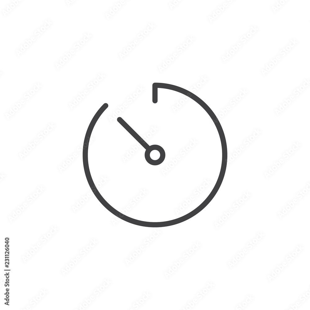 Stopwatch timer outline icon. linear style sign for mobile concept and web design. Deadline time simple line vector icon. Symbol, logo illustration. Pixel perfect vector graphics Stopwatch timer outline icon. linear style sign for mobile concept and web design. Deadline time simple line vector icon. Symbol, logo illustration. Pixel perfect vector graphics