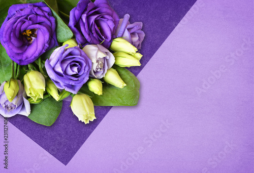 Modern flat lay background ...