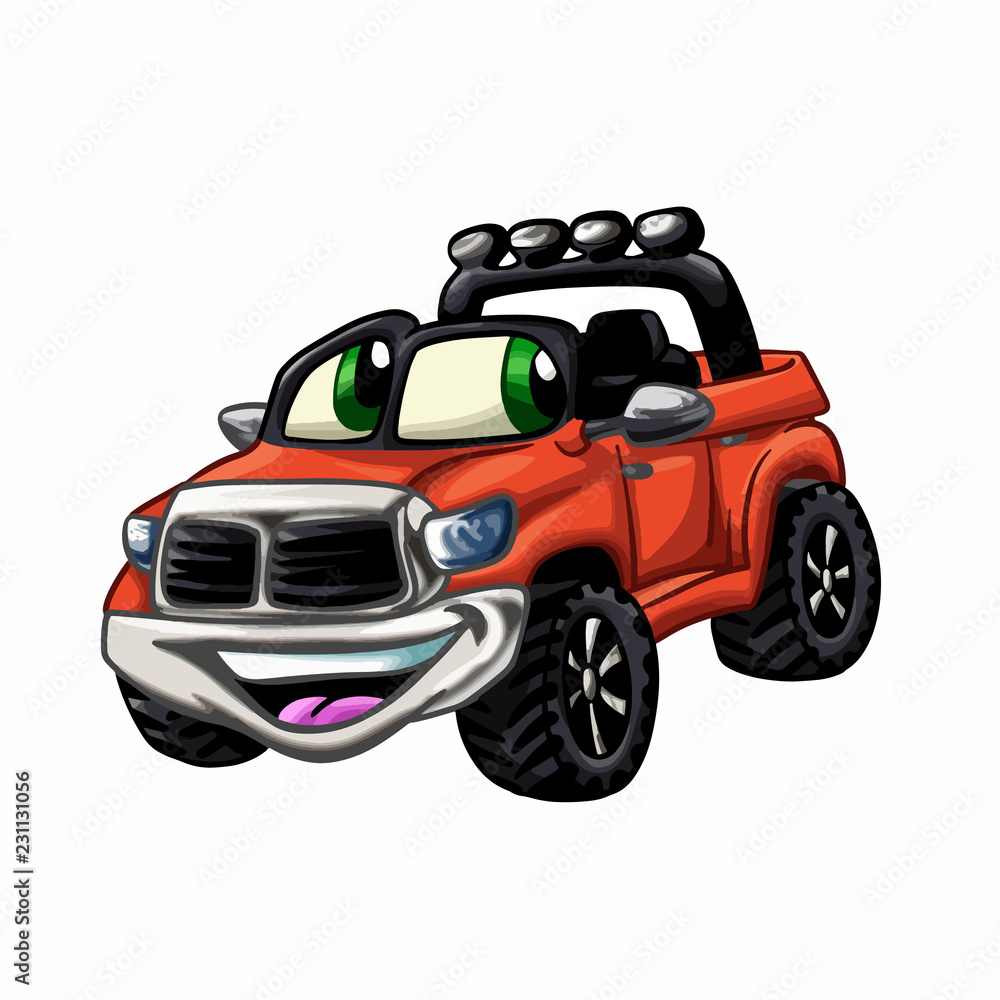 happy car - red car cartoon - funny cartoon cars Vector Illustration Stock Vector | Adobe Stock happy car - red car cartoon - funny cartoon cars Vector Illustration Stock Vector | Adobe Stock