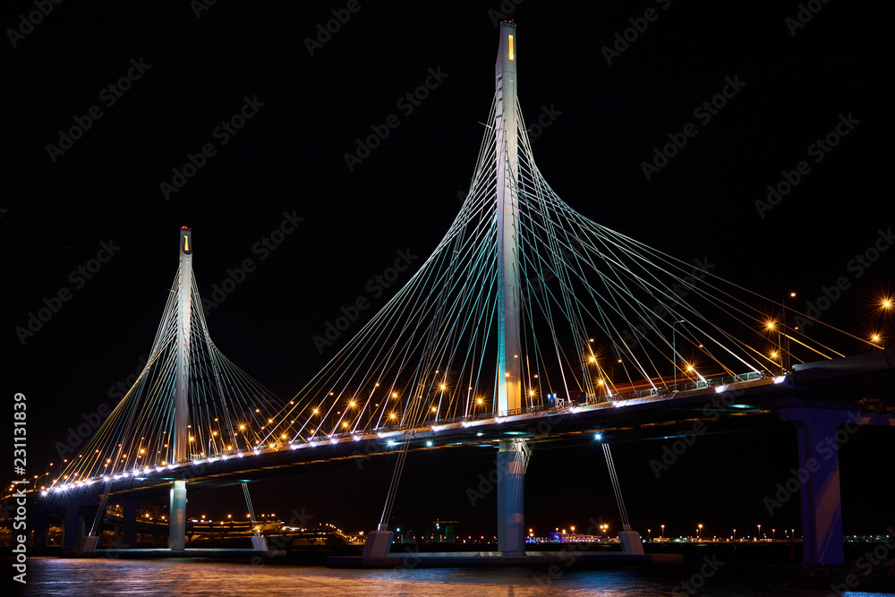 Obraz premium bridge at night