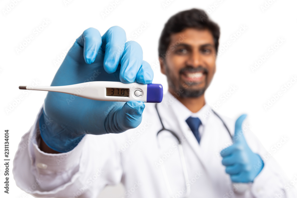 Thermometer showing normal body temperature. Thermometer showing normal body temperature.