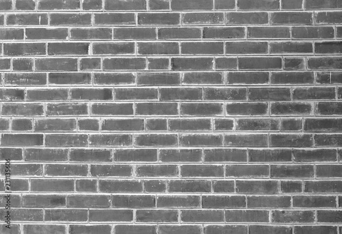 White and grey brick wall texture background with space for text. White bricks wallpaper. Home interior decoration. Architecture concept. Background for sad, hopeless and despair concept.