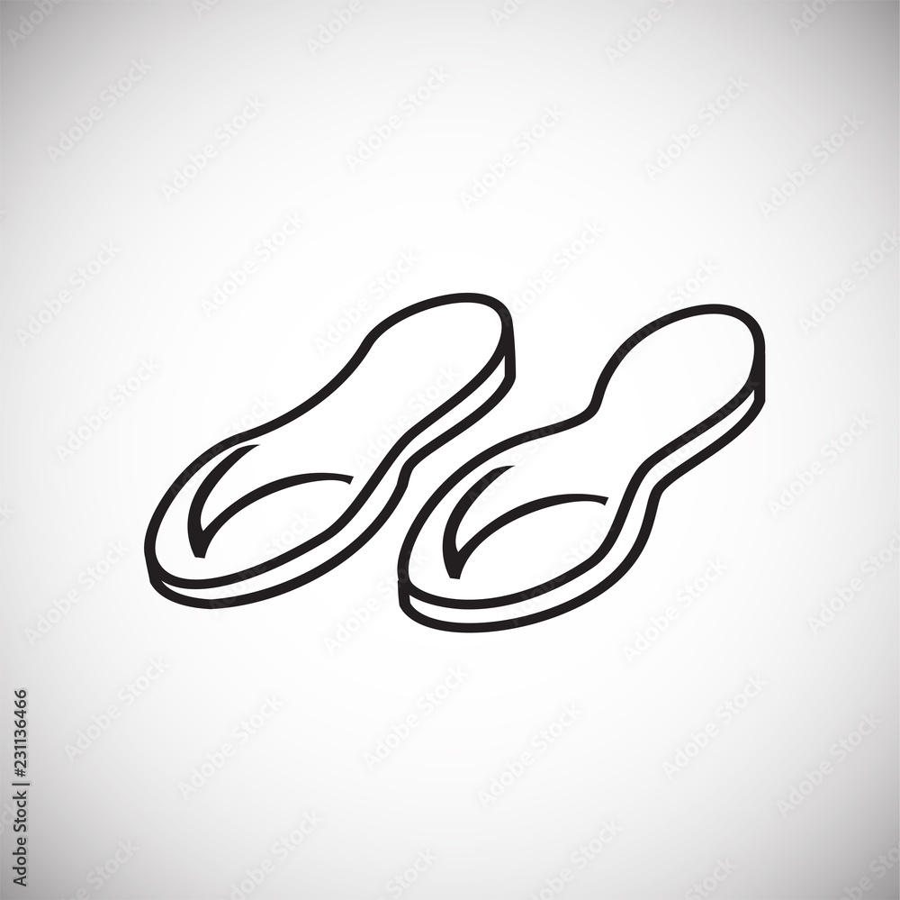 Flappers thin line on white background icon Flappers thin line on white background icon