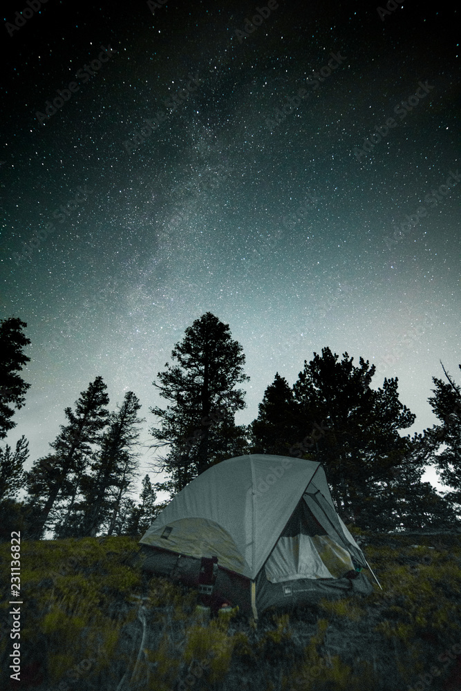 Tent Under Milky Way
