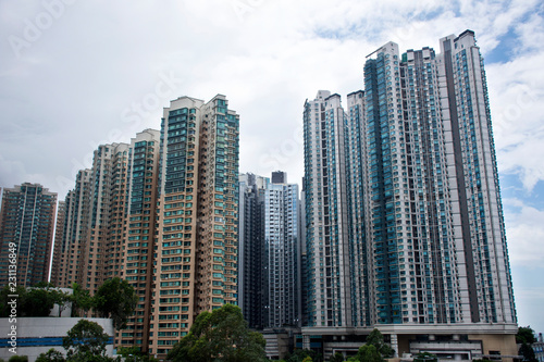 High building at Central in Hong Kong, China © tuayai