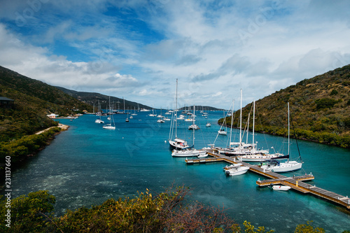 yachts in the bay