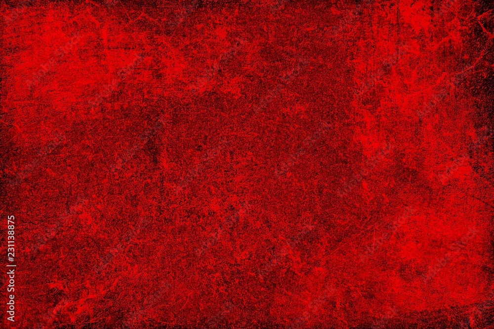 Red grunge background. Vintage old structured surface. Abstract texture