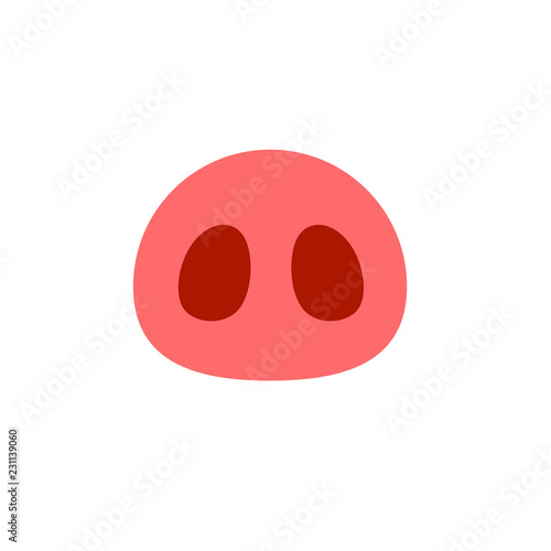 Orange Mascot with a Pig Nose