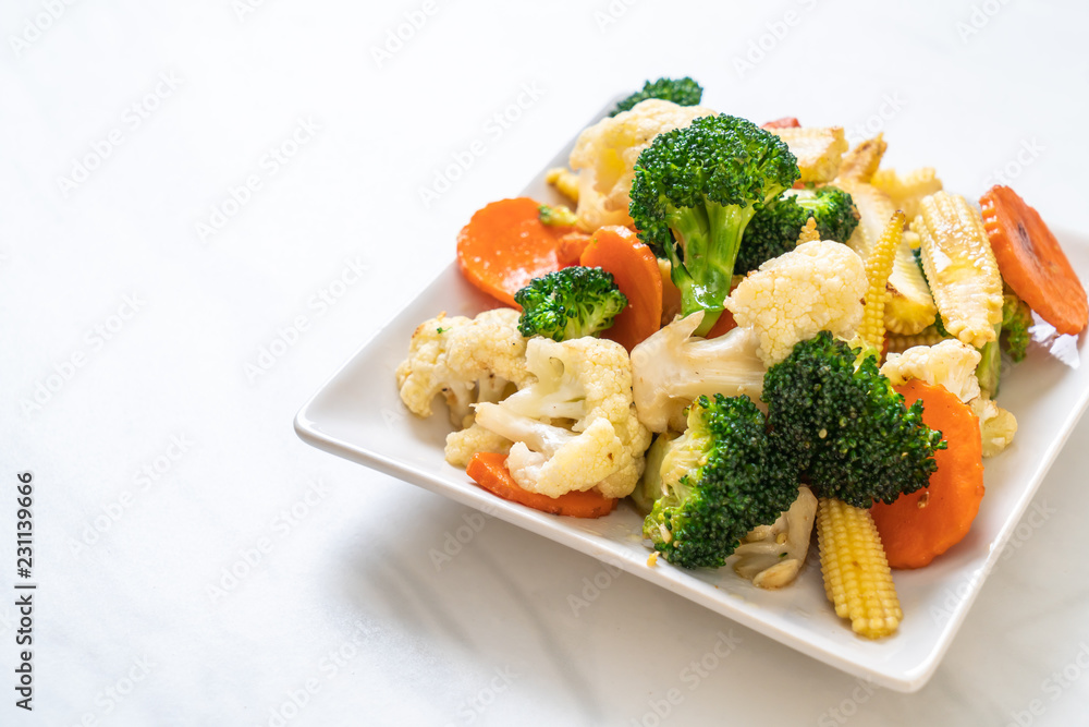stir-fried mix vegetable stir-fried mix vegetable