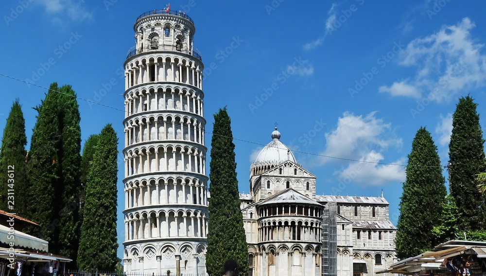 Cathedral and leaning tower of Pisa, Italy