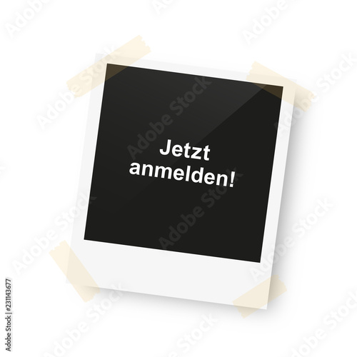 eingeklebtes Foto - Jetzt anmelden