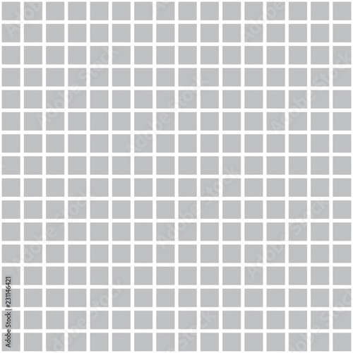 Grey vector square grid pattern. Seamless texture