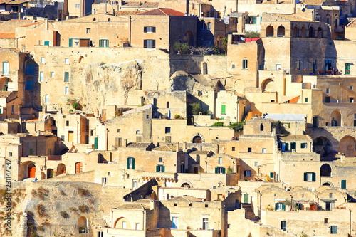 Matera, Italy, one of the oldest continuously inhabited cities in the world #231147247