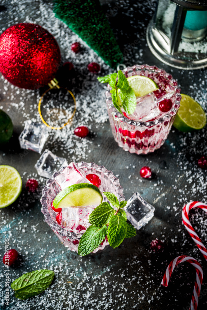 Christmas Cranberry cocktail