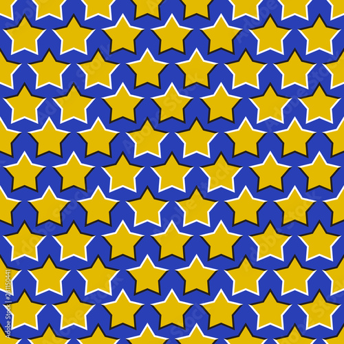 Optical illusion seamless pattern of moving stars.