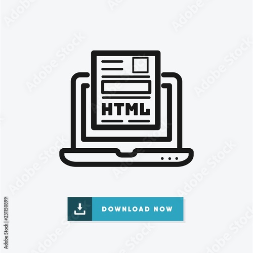 Html vector icon
