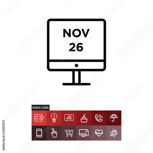 Cyber monday vector icon