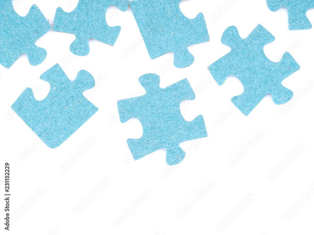 puzzle on white background puzzle on white background