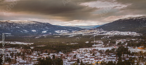 Dombås in in Norway at the beginning of a long winter