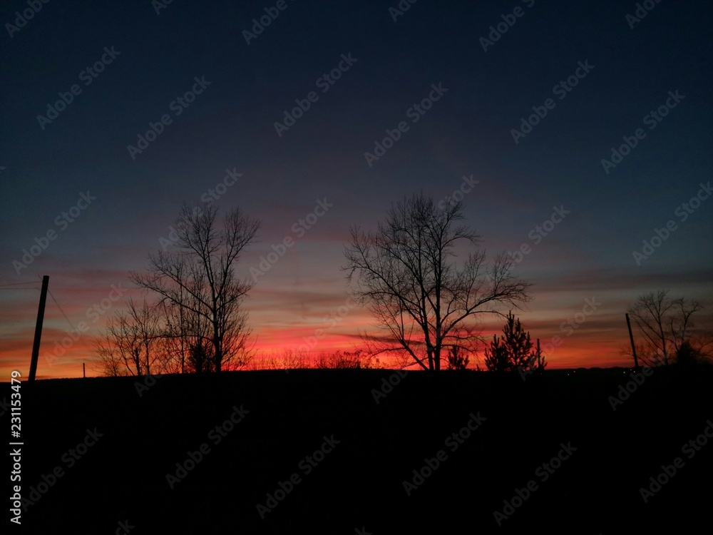 Naklejka premium sunset