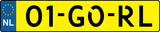 vehicle licence plates marking in Netherlands