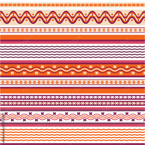 Winter seamless background colorful patterns in Hugge style.