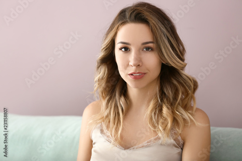 Portrait of beautiful young...