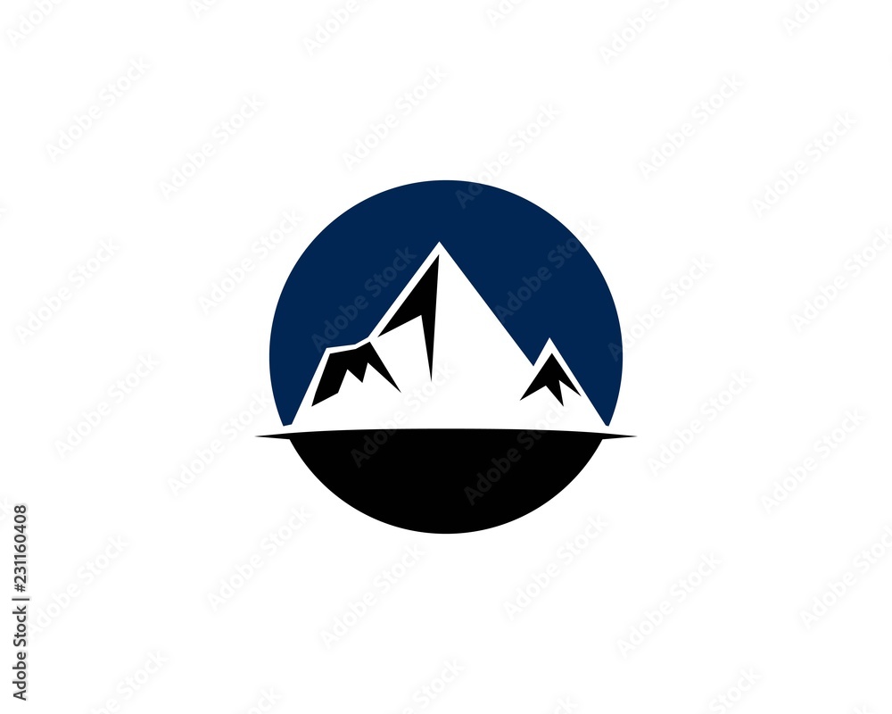 High Mountain icon Logo Business Template Vector High Mountain icon Logo Business Template Vector