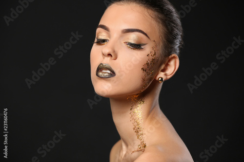 Beautiful young woman with ...