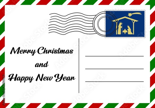 Postal-felicitación de Navidad