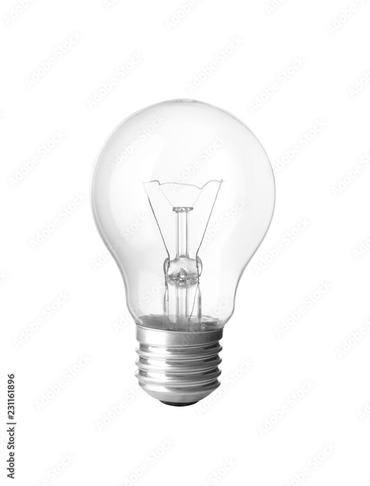 Light bulb on white background Light bulb on white background