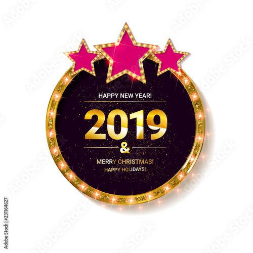 Invitation merry christmas party poster