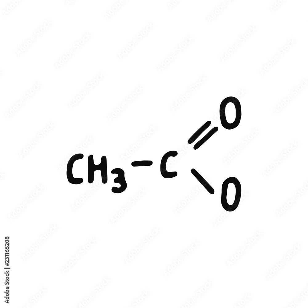 chemical formula icon. Isolated sketch for infographic object on light background. chemical formula icon. Isolated sketch for infographic object on light background.