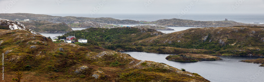 Panorama of Rose Blanche, Newfoundland
