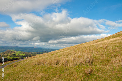Black mountains of England and Wales in the autumn.