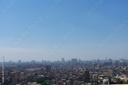 Panorama of Cairo from the Citadel, Egypt.