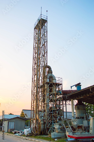 Old Industrial plant at dusk