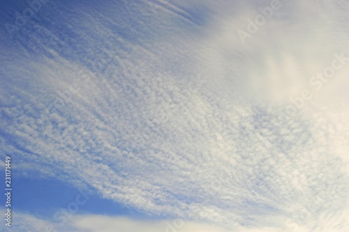 White cloud In the bright sky