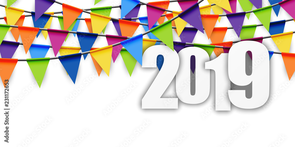 garlands background New Year 2019 garlands background New Year 2019