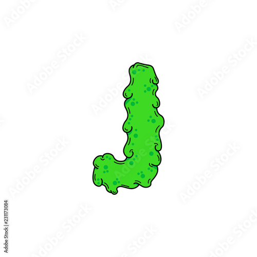 Slime Vector Logo Letter J