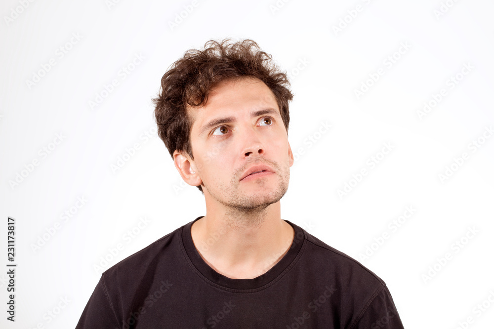 Young boy looking to the left Young boy looking to the left